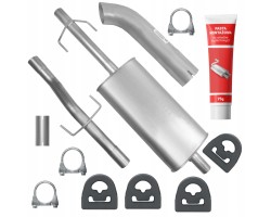 Set muffler pipe Mercedes Sprinter I 1 2 7 CDI 115 KW 2000 2006