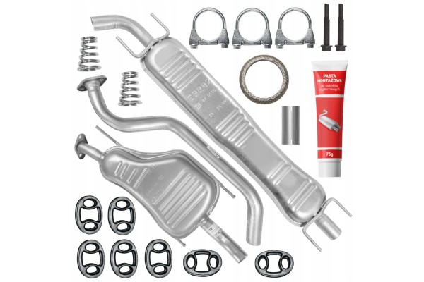 Muffler Set Opel Zafira AI 1 2 0 DI 2 0 DTI 2 2 DTI 1999 2005