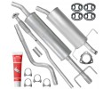 Muffler Set Pipe Opel Astra H III 3 1 4 66 KW 2004 10 HTB Coupe GTC