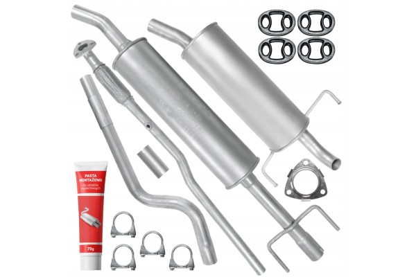 Muffler Set Pipe Opel Astra H III 3 1 4 66 KW 2004 10 HTB Coupe GTC