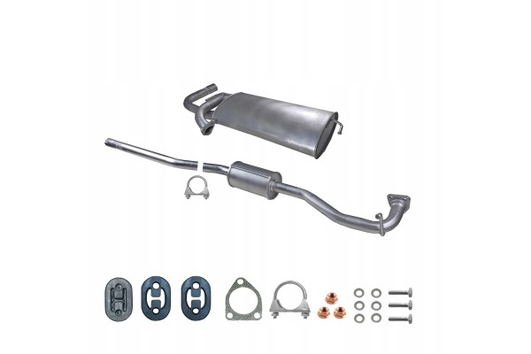 Set of silencers middle final Mitsubishi ASX 1 6 116HP 2010 Catalog number of the part ZEST 14 324E 14 323E