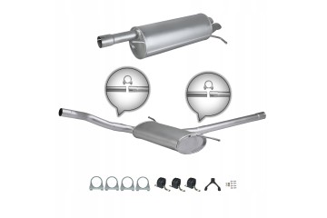 Silencer set VW PASSAT B5 FL 1 9TDI 2 0TDI 130 136 HP 2000 Part manufacturer Ferroz Export