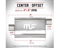 Silencer MagnaFlow 4x9 2 25 2 25 57mm 57mm 11225