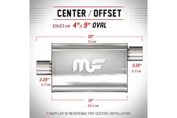 Silencer MagnaFlow 4x9 2 25 2 25 57mm 57mm 11225