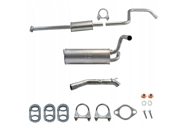 Final middle silencer Opel Astra J 1 4 hatchback