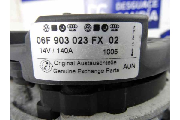 06F903023FX ALTERNADOR VOLKSWAGEN GOLF V (1K1)(10.2003)