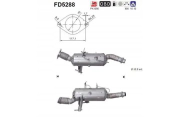 PARTICULATE FILTER FAP DPF FD5288 AS NISSAN Packaging status original