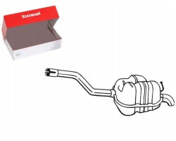 EXHAUST SILENCER REAR VW GOLF V GOLF VI JETTA III 1 4 1 6