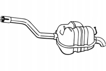 EXHAUST SILENCER REAR VW GOLF V GOLF VI JETTA III 1 4 1 6 Part manufacturer Bosal