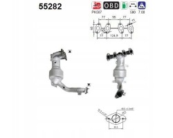 AS FIAT PUNTO EURO 3 CATALYTIC CONVERTER