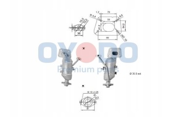 CATALYTIC CONVERTER CITROEN 10N0128 OYO OYODO Part manufacturer Oyodo