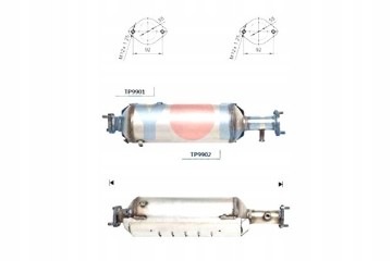 Oyodo 20N0052 OYO Soot filter particulate filter exhaust system