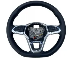 VW GOLF 8 2020 2023 STEERING WHEEL LEATHER HEATED CRUISE CONTROL ORIGINAL