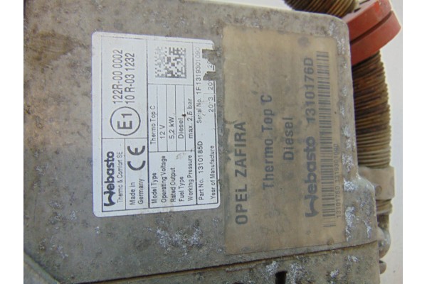 webasto OPEL ZAFIRA B diesel 1310176D Version European