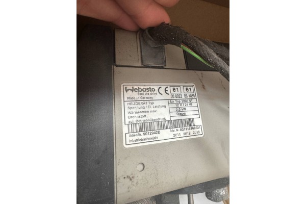 PARKING HEATER WEBASTO AIR TOP 2000 ST 2 0 KW 9012942D 12V Part manufacturer Fiat OE