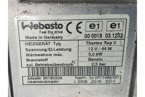 Calefactor Webasto BMW X6 E71 9178046