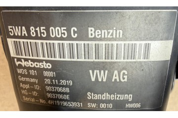 WEBASTO Completo VW Skoda Audi 5WA815005C Original en Excelente Estado