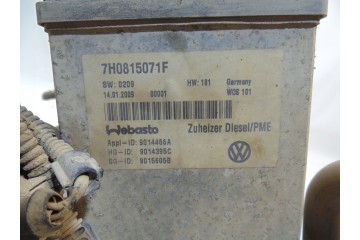 VOLKSWAGEN TRANSPORTER T5 WEBASTO PARKING HEATER 7H0815071F vw Product weight with unit packaging 7 kg