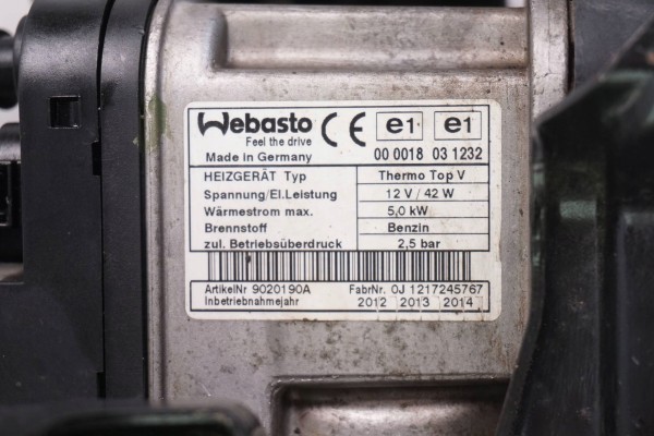 Calefactor estacionario Webasto VW Passat B8 3T0815005A 9020190A
