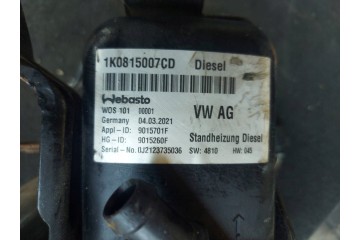 VW CADDY V PARKING HEATER WEBASTO THERMO TOP V 1K0815007CD Catalog number of the part 1K0815007CD