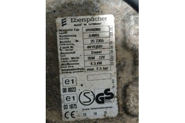 PARKING HEATER WEBASTO VOLKSWAGEN CRAFTER D4WS Catalog number of substitutes 252355