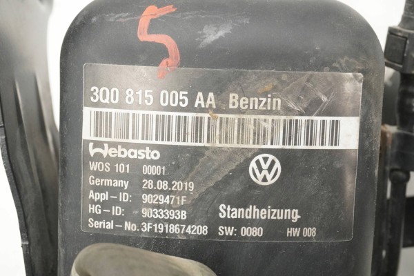 Calefactor estacionario WEBASTO para VW PASSAT B8 3Q0815005AA