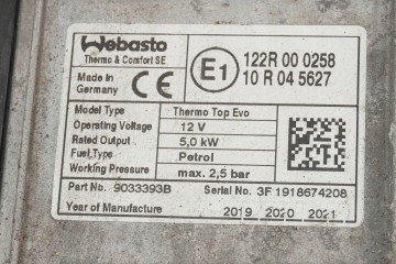 Calefactor estacionario WEBASTO para VW PASSAT B8 3Q0815005AA