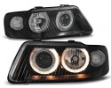 AUDI A3 8L 00 03 LAMPS headlights front BLACK rings H7 lens Packaging status original