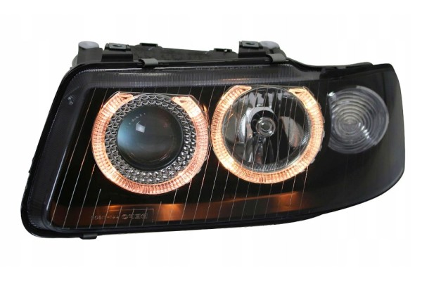 AUDI A3 8L 00 03 LAMPS headlights front BLACK rings H7 lens Catalog number of the part CTS tuning angel eye oringi okregi reling