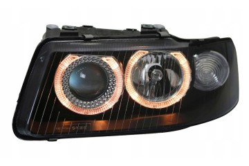 AUDI A3 8L 00 03 LAMPS headlights front BLACK rings H7 lens Catalog number of the part CTS tuning angel eye oringi okregi reling