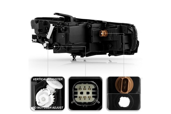 Front lamp headlights FULL LED set CHRYSLER PACIFICA 2020 2024 Installation side left right