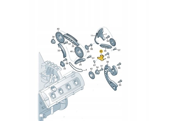 AUDI VW 079109467AE ASO TIMING CHAIN TENSIONER Part manufacturer Audi OE