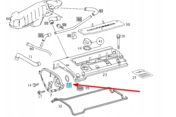 ELEKTROMAGNES MERCEDES W203 c 180 SET Catalog number of the part A1110510177