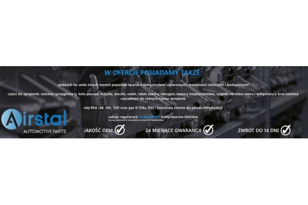 Air conditioning compressor NRF NRF 32064 Customs tariff code 84148080
