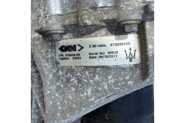 DIFFERENTIAL BACK MASERATI GHIBLI III 3 0 PETROL 2 80 14R BRIDGE CASES Installation side rear