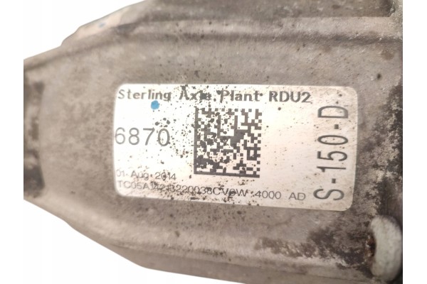 DIFFERENTIAL BRIDGE REAR FORD ESCAPE III 2012 2015 2 0 EcoBoost 243HP S 150 D Packaging status replacement