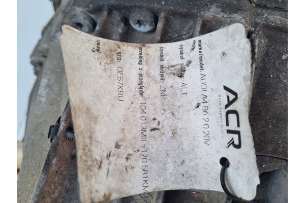 AUTOMATIC TRANSMISSION Audi A4 B6 B7 2 0 20V _ MULTItronic AUTOMATIC Catalog number of substitutes AUTOMAT AUTOMATYCZNA