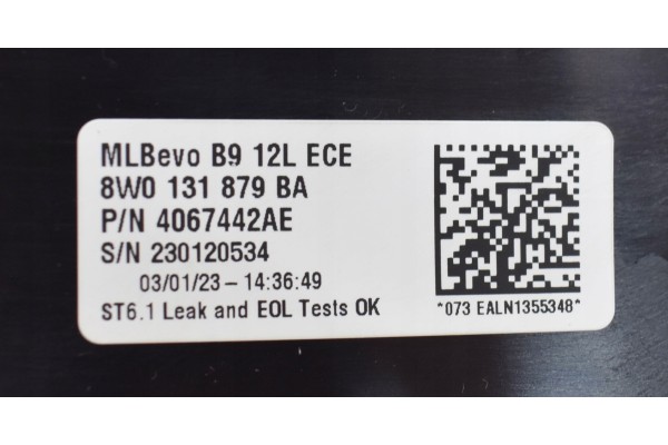 TANK ADBLUE AUDI A4 16 VAG 8W0131879BA Catalog number of substitutes Przed zakupem UPEWNIJ sie czy element dostepny 785 163 134 