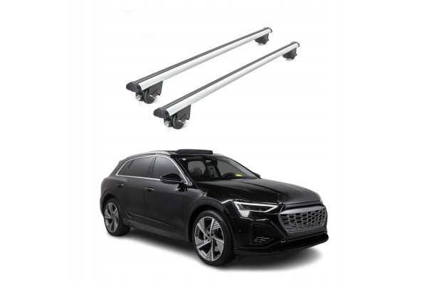Roof rack for Audi Q8 e tron 23 25 Rack for rails grey 100kg