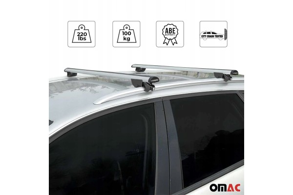 Roof rack for Audi Q8 e tron 23 25 Rack for rails grey 100kg Part manufacturer Knorr Bremse