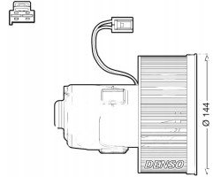 BLOWER AIR SUPPLY FAN DEA05008 DENSO