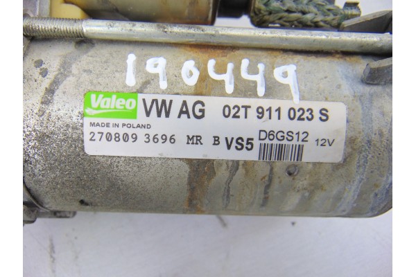 02T911023S  MOTOR ARRANQUE SKODA FABIA (5J2) Active 2009 02T911023S 190449 SKODA - 3