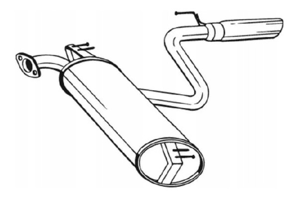 Bosal 228 469 End silencer Car type passenger cars