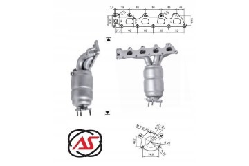 Catalytic converter OPEL ASTRA H MERIVA VECTRA C ZAFIRA 1 6i 1 2006 Euro4 EAN GTIN 8435247721975