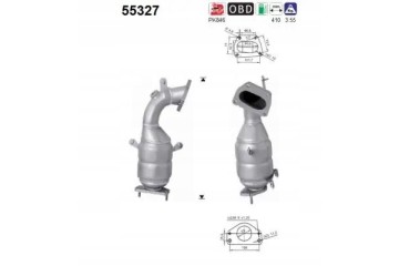 CATALYST 55327 AS ABARTH ALFA ROMEO FIAT LANCIA Packaging status original