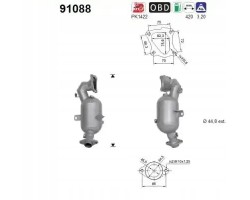 CATALYTIC CONVERTER 91088 AS