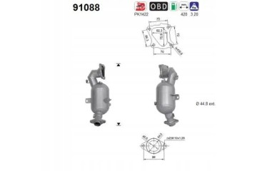 CATALYTIC CONVERTER 91088 AS Packaging status original