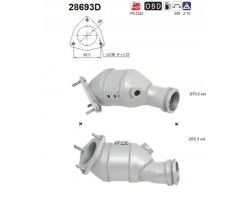 CATALYST EURO EMISSION 6 28693D AS FIAT