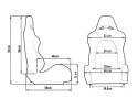 Sports chair DRAGO Velour Bride Black Quality of parts according to GVO P replacement with original quality