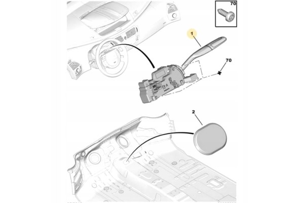 Palanca de cambio Citroën OE 96811352XT